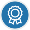 Blue Lean Management Training Icon